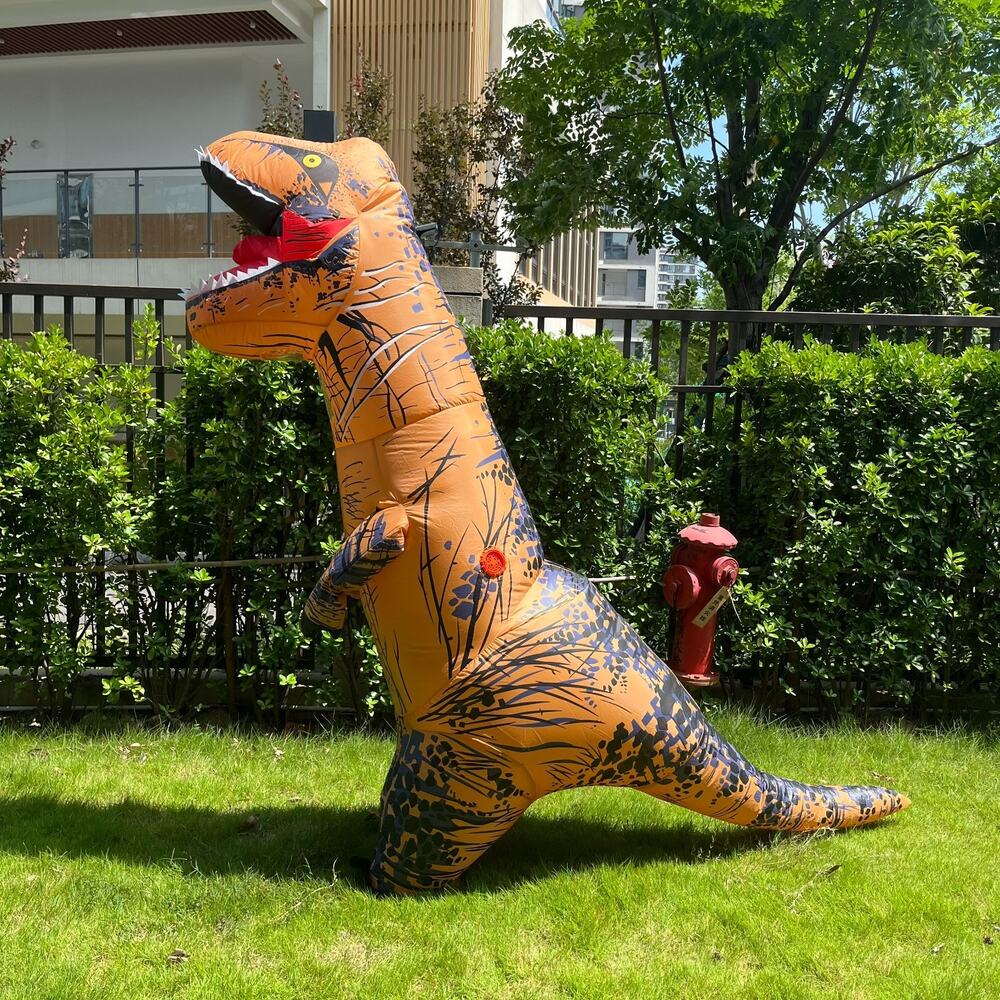 T-REX Dinosaur Inflatable Costume Adult/ Kid Suit For Halloween Cosplay Party